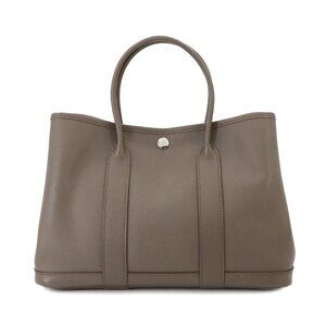 HERMES Garden Party 30 TPM Tote Bag Epsom Taupe Purse 90275220
